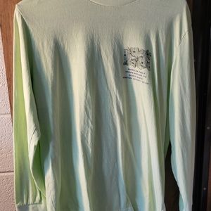 Mens Light Green long sleeve American Eagle T-shirt size M